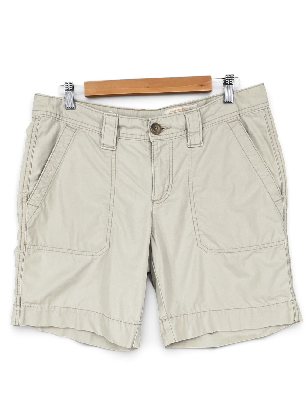 Eddie Bauer Women’s 100% 
 Cotton Ripstop Utility Shorts Size 8